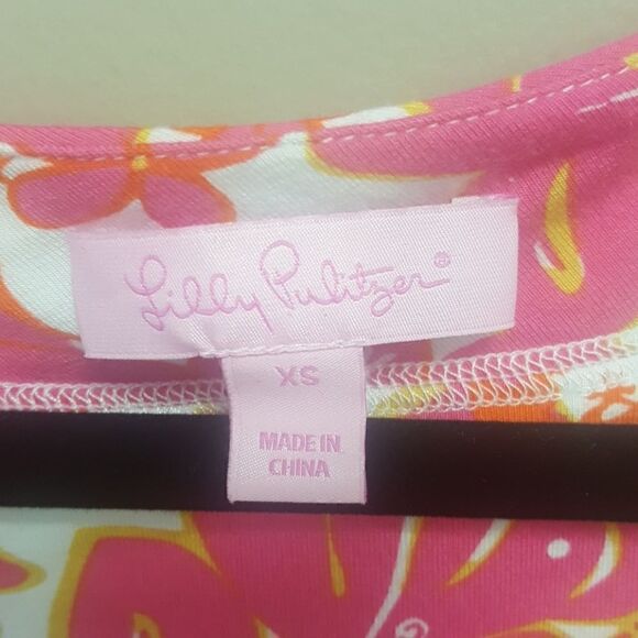 LILLY PULITZER Floral Viscose Dress - Size XS - Picture 6 of 7